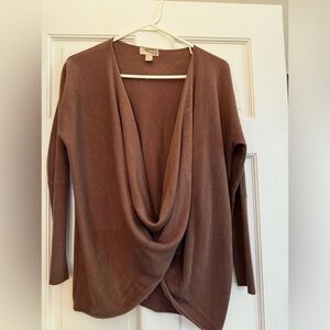 Drape front/wrap sweater size small